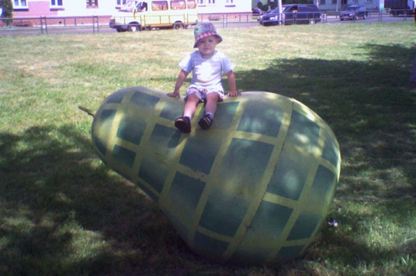 Ностальгия. Старые фото с бетонными яблоками в Гомеле